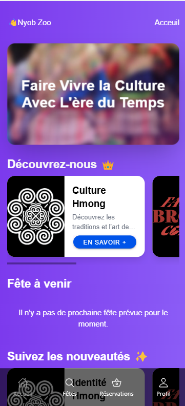 Application mobile Hmong Festival Community